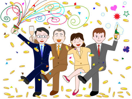 Corporate partyのイラスト素材