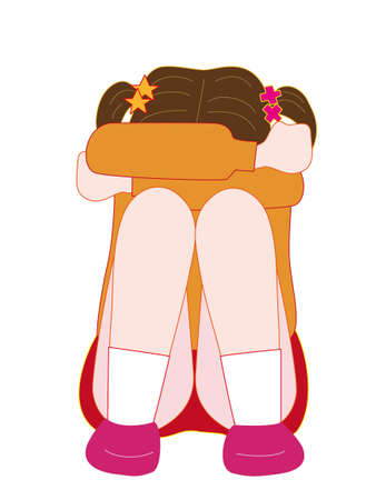 Girl cryのイラスト素材