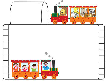 Vehicle title frameのイラスト素材