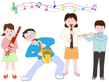 Family concertのイラスト素材