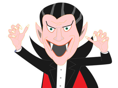On the day of Halloween to find Dracula.のイラスト素材