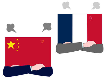 Indicates the State of the country and foreign policy.のイラスト素材