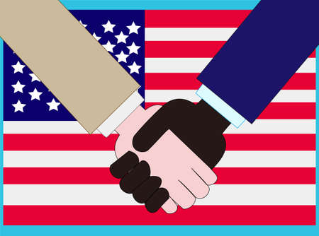 Image illustration of the racial discrimination problemのイラスト素材