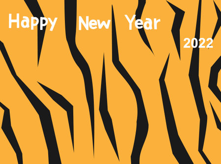 Reiwa a new year's card material of 4 years. The background is represented by the pattern of a tiger.のイラスト素材