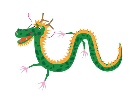 Reiwa Dragon character material, the Chinese zodiac sign of the sixth year.のイラスト素材