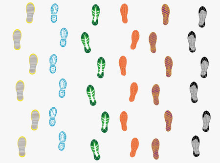 This background is made from human footprints.