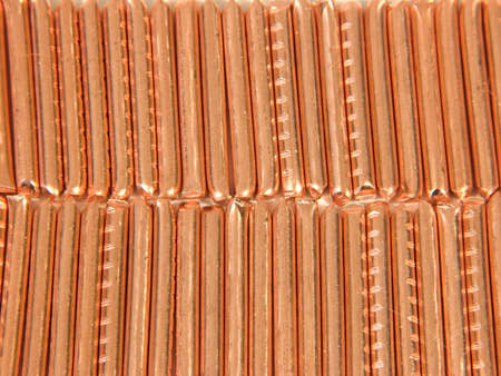 Background from slices of copper of high test