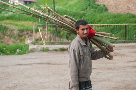 5/16/2018. Lomnicka, Slovakia. Roma or Gypsy community in the heart of Slovakia, living in horrible conditions. They suffer for poverty, stigma and luck of equal opportunities. Desolation, discrimination and misery.のeditorial素材