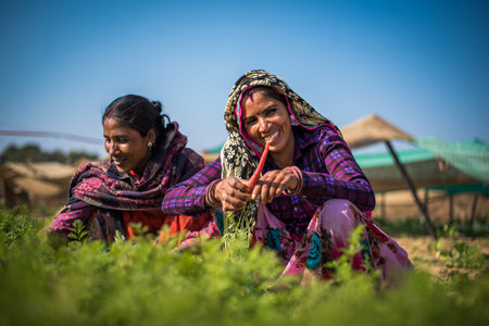 Woman in India has many responsibilities as taking care of their children, cooking, washing,...