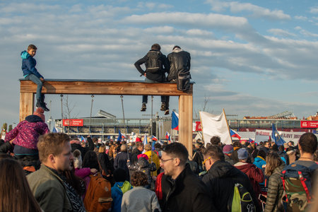 Editorial â€“ December 15thPrague, Czech Republic. 01-11-2020. Tourists are walking on the...