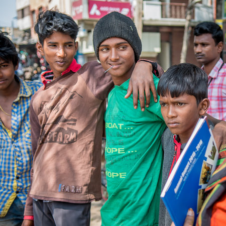 Rajasthan. India. 07-02-2018. Male adolescent has to work to raise income for family needs. Child labor is needed for the survival of the family.のeditorial素材