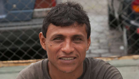 Managua, Nicaragua. 03-23-2019. Portrait of a smiling man in the city of Managua.
