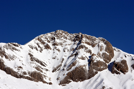 Snowy Spanish Pyreneesの写真素材