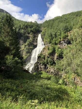 Norwegian waterfallの写真素材