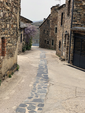 A street in Valverde de los Arroyos, Spain