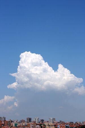 Cumulonimbus before the spring stormの写真素材