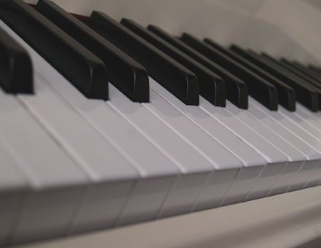 WHITE PIANO KEYS