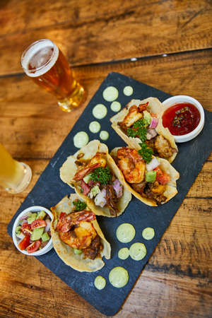 Shrimp tacos.