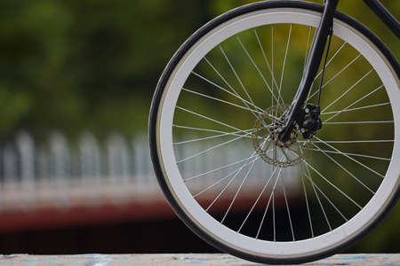 Bicycle in the city.