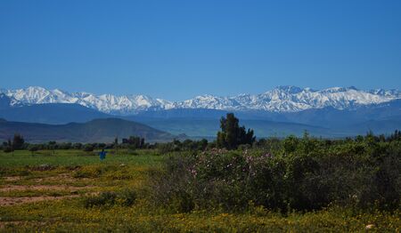Photography of the Atlas' mountains in Moroccoの写真素材