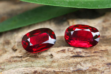 Gemstone on natural background real texture