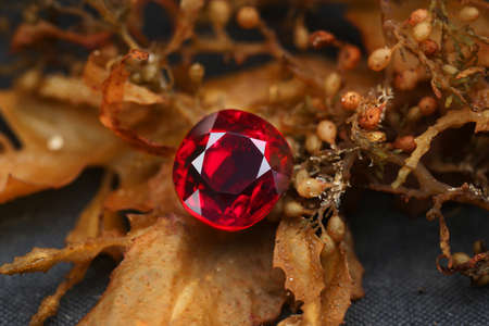 Gemstone on natural background real texture