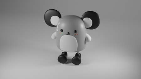 3D animal toy minimal backgroundの写真素材
