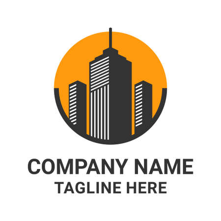 Real Estate Logo and Icon Template, vector illustrationのイラスト素材