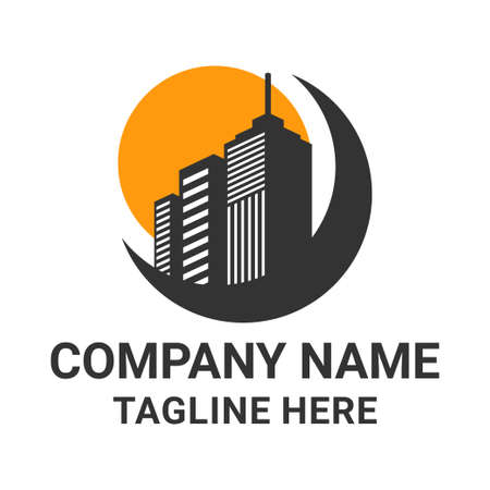 Real Estate Logo and Icon Template, vector illustrationのイラスト素材