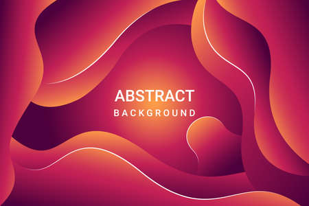 Abstract Background Vector. Fluid poster cover template.のイラスト素材