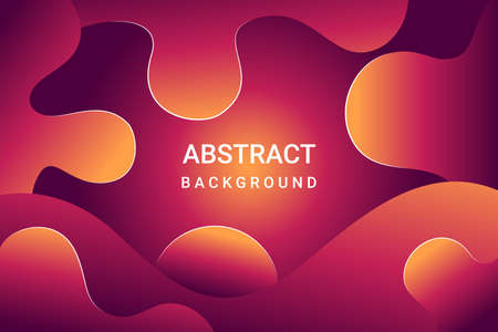 Abstract Background Vector. Fluid poster cover template.のイラスト素材