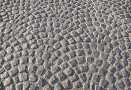 The stone pavement as the bckgroundの写真素材