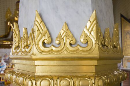 Golden decorated pattern  in the Thai temple