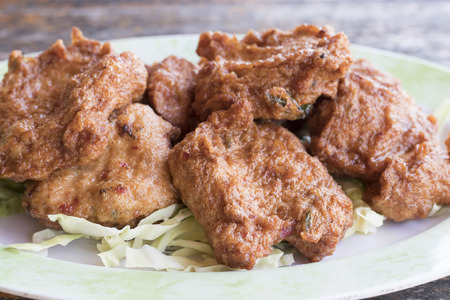 Delicious Thai styled fish cakeの写真素材