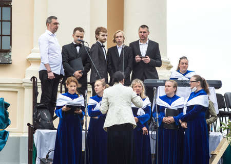 Celebration in honor of the Budslav icon of the Mother of Godのeditorial素材