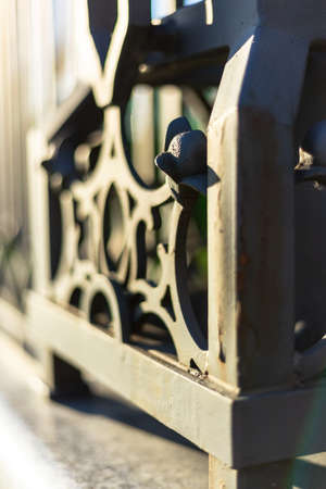 Steel structure with artistic design. Photo with blur.の写真素材