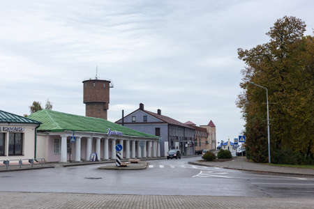 Novogrudok, Grodno region, Belarus - 10 02 2021: Historic buildings and streetsのeditorial素材