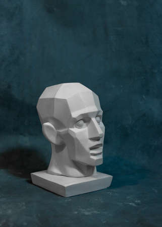 Hypnotic head for teaching drawing on a uniform backgroundの写真素材