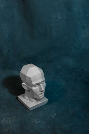 Hypnotic head for teaching drawing on a uniform backgroundの写真素材