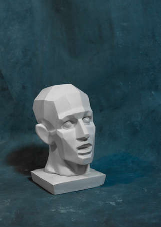 Hypnotic head for teaching drawing on a uniform backgroundの写真素材