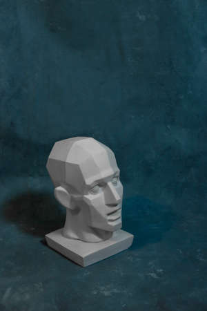 Hypnotic head for teaching drawing on a uniform backgroundの写真素材