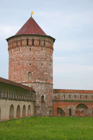The tower of a monastery in Suzdal, Russiaの写真素材