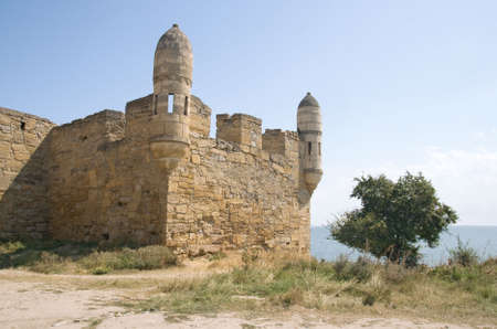 Yeni-Kale, ancient turkish fortress in Kerch, Crimeaの写真素材