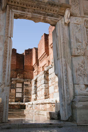 Ancient greek town of Ephesus in Turkeyの写真素材