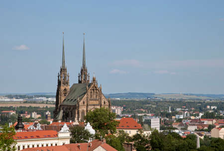 Peter and Paul cathedral in Brno, Czech Republicの写真素材