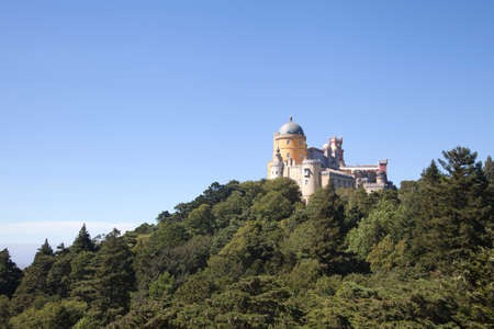 Pena palace in Sintra, Portugal; summer residence of the kingのeditorial素材