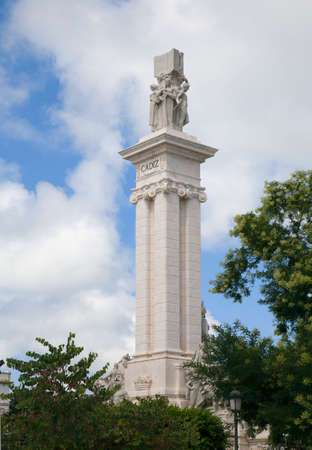 Monument of the Constitution in Cadiz, Spainのeditorial素材