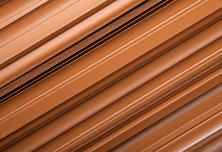 Close-up of New plastic skirting-board, backgroundの写真素材