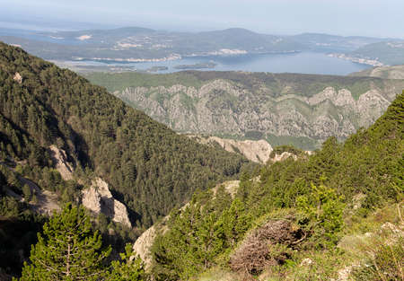 View of Mountains in Montenegro in the spring
