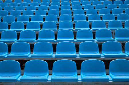 Background of empty seats in a stadium
